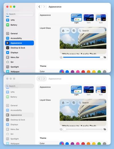 opacidade do vidro líquido do macos 27