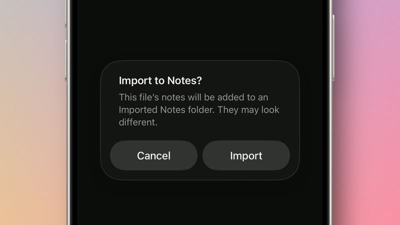 iOS 26: Import and Export Markdown Files in Apple Notes - MacRumors
