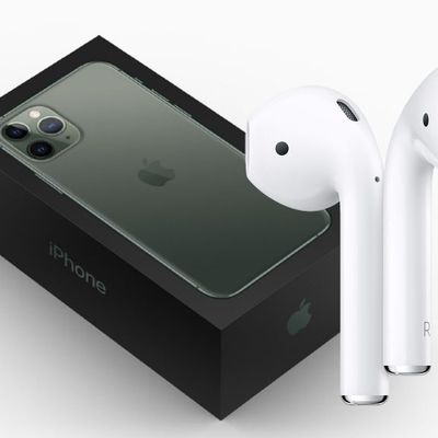 iphone 11 pro box with airpods