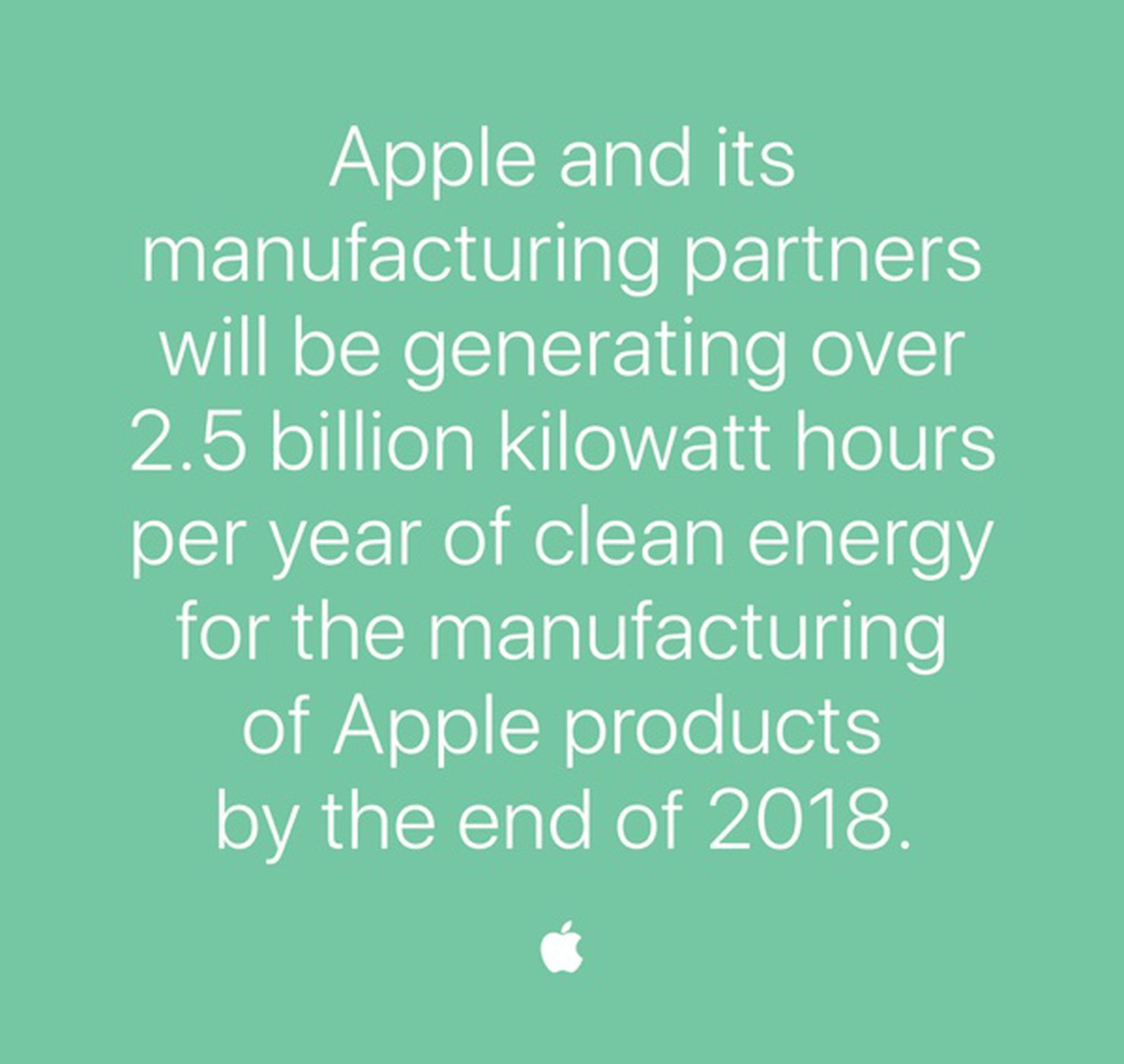 Three More Apple Suppliers Commit To Using 100 Percent Renewable Energy ...