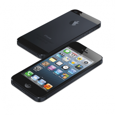 iPhone 5 34Hi Stagger FrontBack Black PRINT