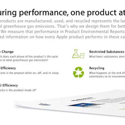 apple environmental measuring performance