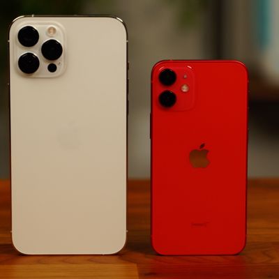 iphone 12 mini pro max side by side