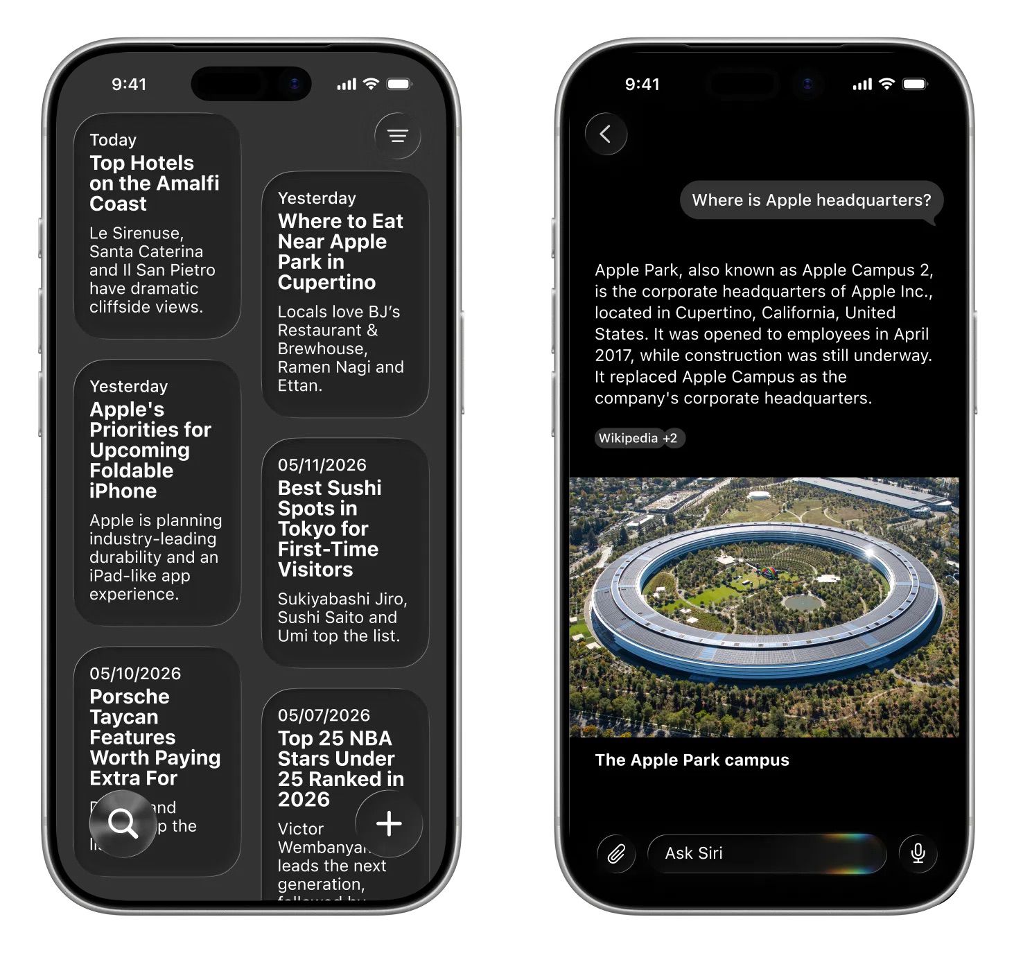 iOS 27 Siri App History Bloomberg