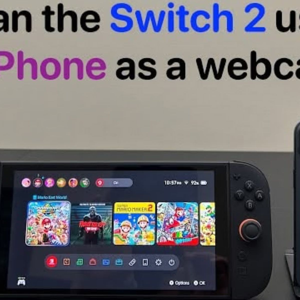 Use Your iPhone As a Webcam for Nintendo Switch 2 - MacRumors