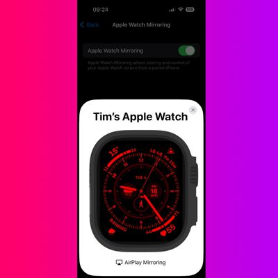 apple watch mirroring