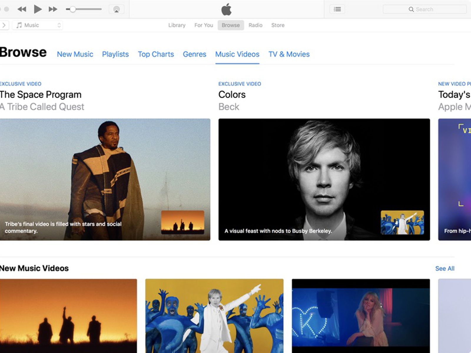 Apple Releases Itunes 12 7 4 With New Music Video Features For Apple Music Macrumors
