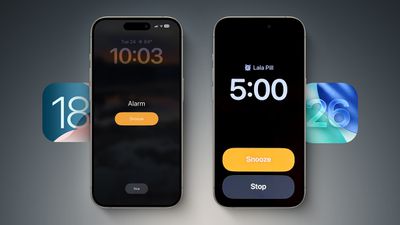 iOS 18 vs 26 Alarms