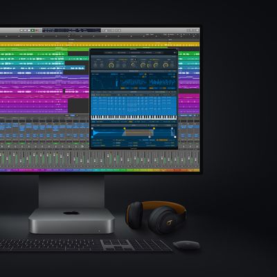 new mac mini logicpro screen