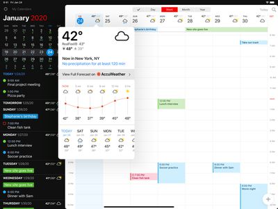 fantastical 3 weather