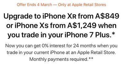 iphone trade up promotion australia