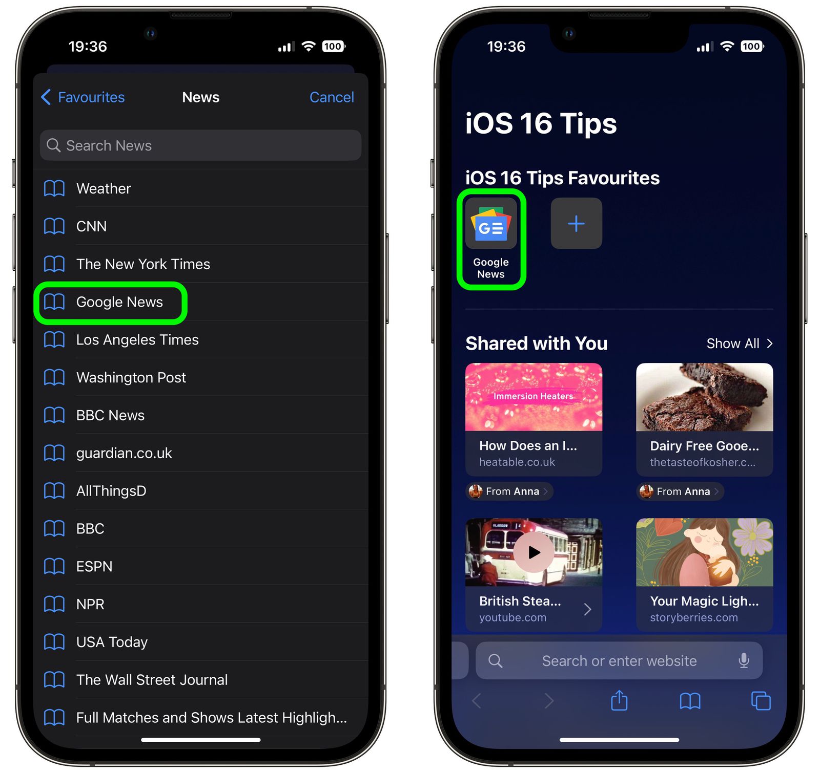 IOS 16 How To Create Favorites Within A Safari Tab Group MacRumors
