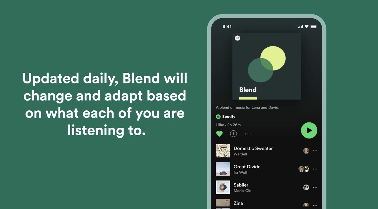 how to make spotify blend with friends