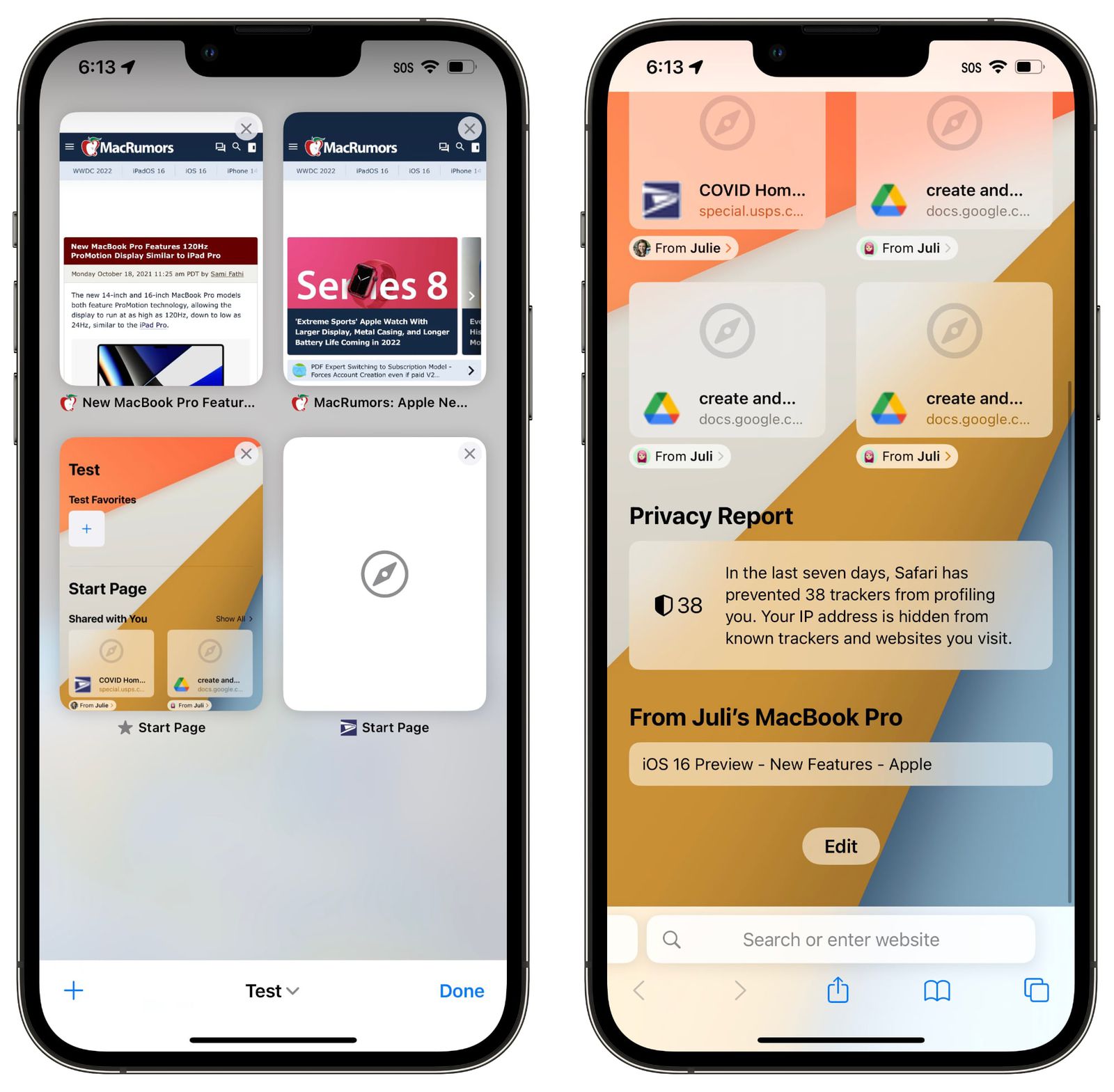 Every thing New in Safari in iOS 16 Shared Tab Teams, Extension