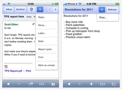print to google cloud printer from ipad