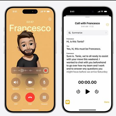 apple record transcribe phone calls