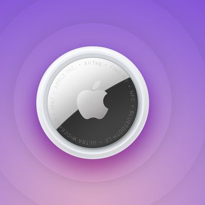 Second Generation AirTag Feature Purple