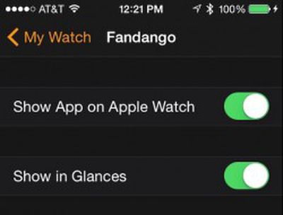How to organize Glances in Apple Watch 1