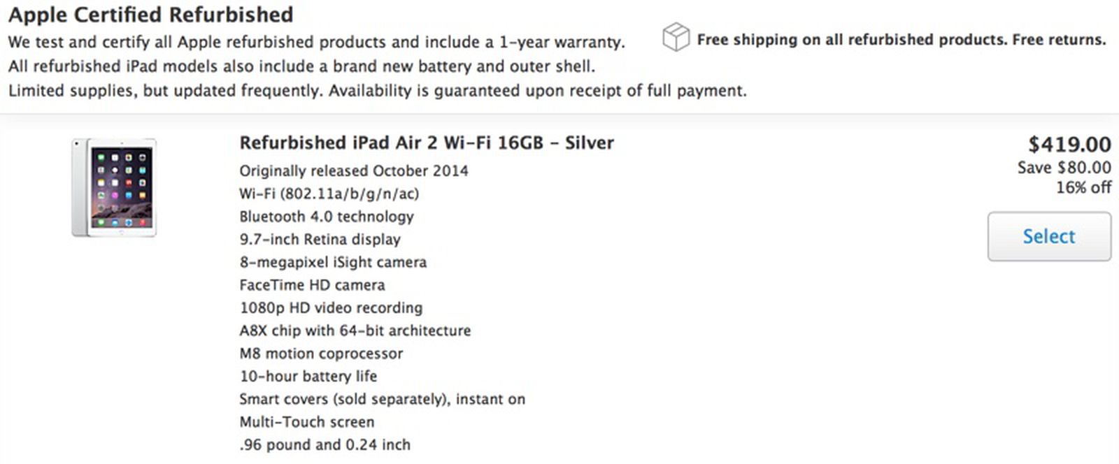 2022年レディースファッション福袋  16GB WI-FI 2 Air iPad タブレット