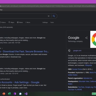 Google Search dark mode web 1