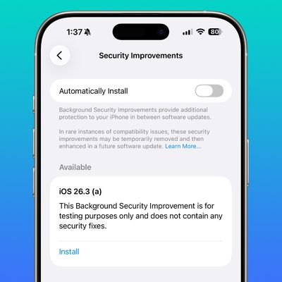 background security improvements
