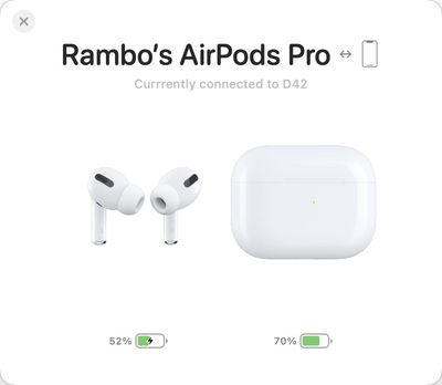 airbuddy 2 airpods connected
