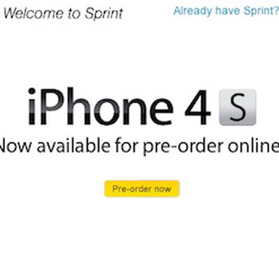 sprint iphone 4s preorder now