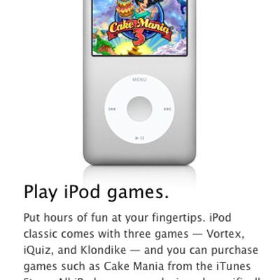 ipod classic click wheel games