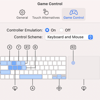 game control emulation