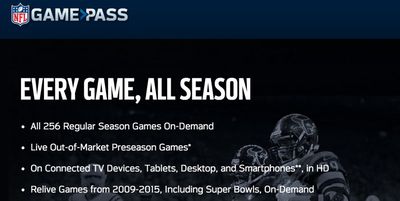 nfl game pass games