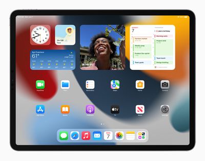 Apple iPadPro iPadOS15 springboard widgets 060721 big