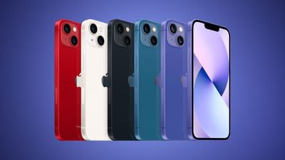 Линейка iPhone 14 имеет фиолетовый цвет