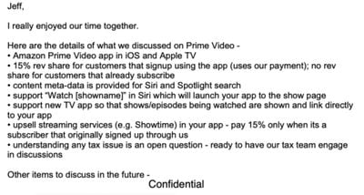 eddy cue bezos prime video email