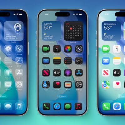 iOS 26 on Three iPhones