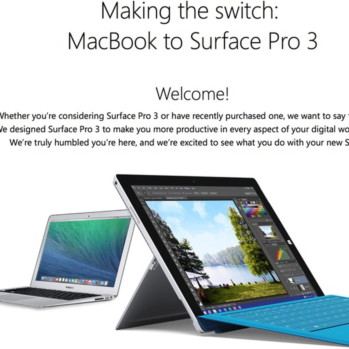 Microsoft Launches Site To Lure Macbook Switchers To Surface Pro 3 Macrumors