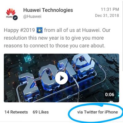 huaweiiphonetweet