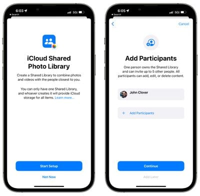 Configura la libreria di foto condivise su icloud