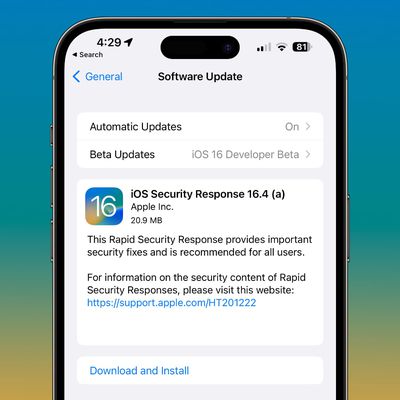 apple rapid security response