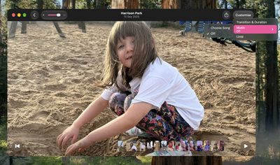 photos slideshows macos