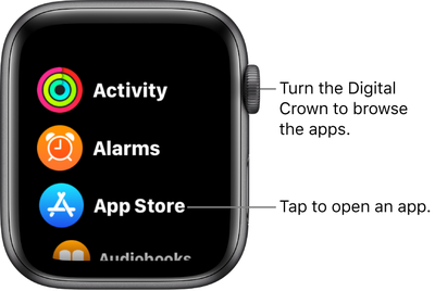 list view apple watch