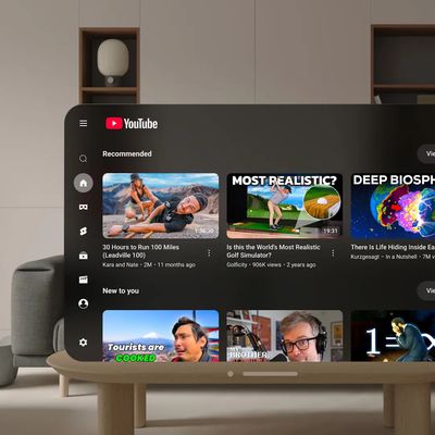 YouTube App Apple Vision Pro visionOS