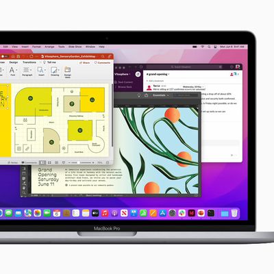 Apple WWDC22 MacBook Pro 13 multitasking demo 220606 big