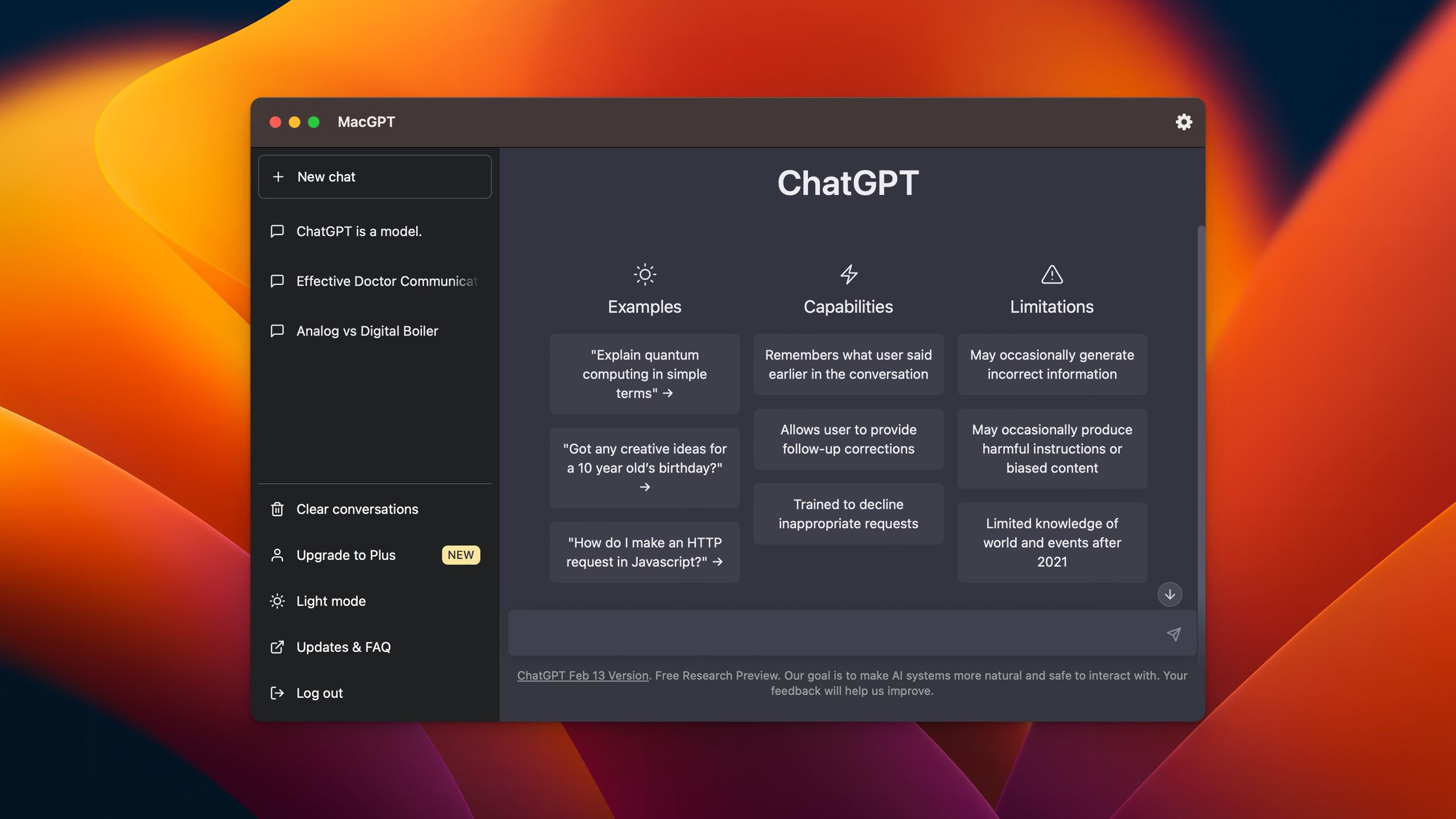 chatgpt app for mac