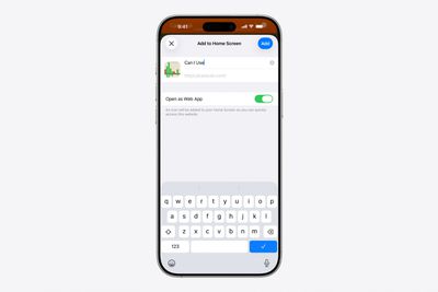 iOS 26 Safari tīmekļa lietotnes
