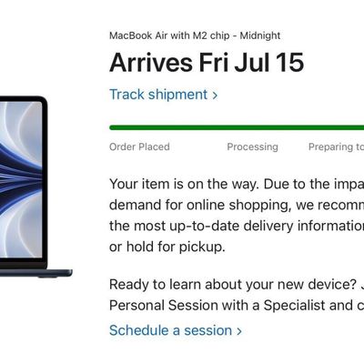 m2 macbook air shipped
