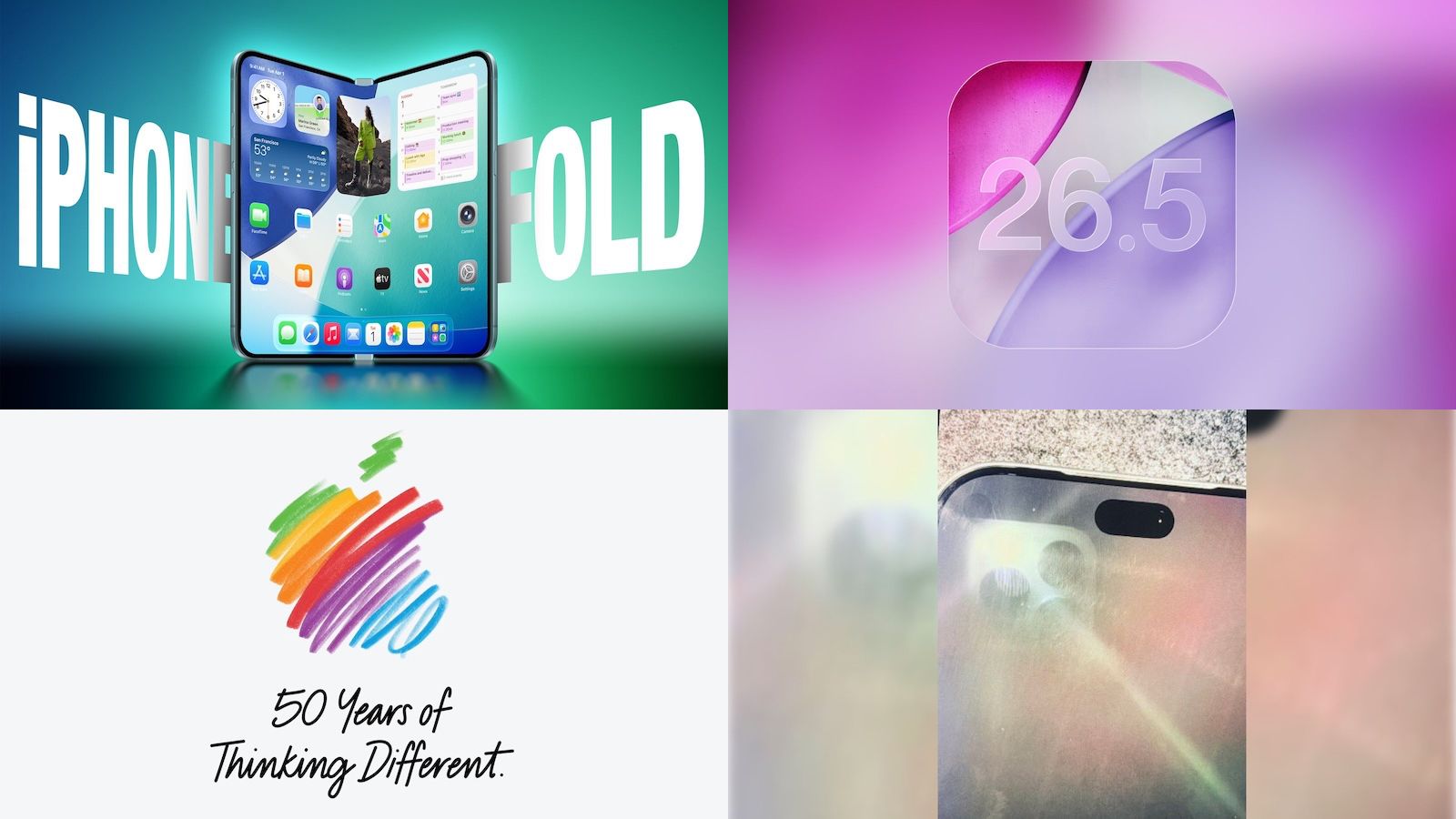 Top Stories: Foldable iPhone, iOS 26.5 Beta, Apple's 50th, and More
