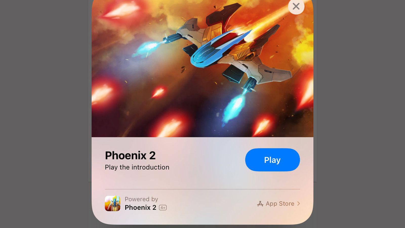 iOS 14: 'Phoenix 2' Space Shooter Delivers Playable Demo via App Clips -  MacRumors