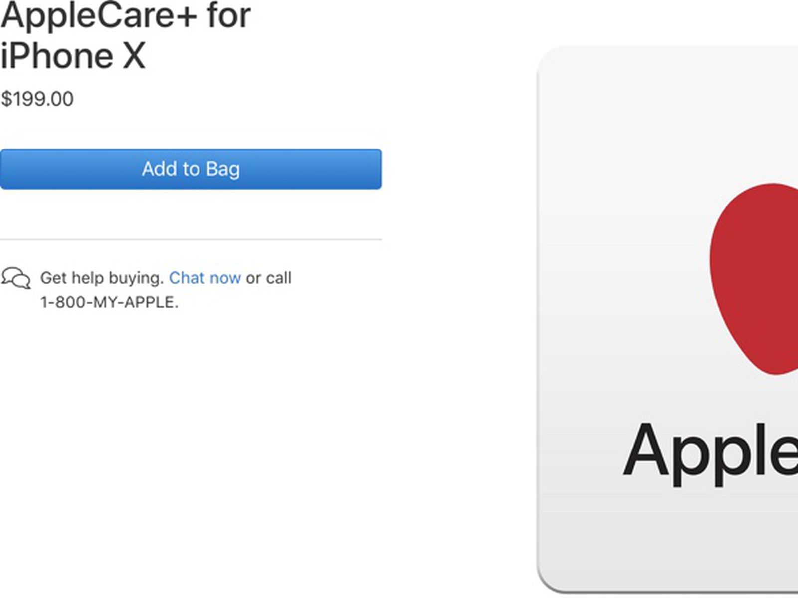 applecare iphone x