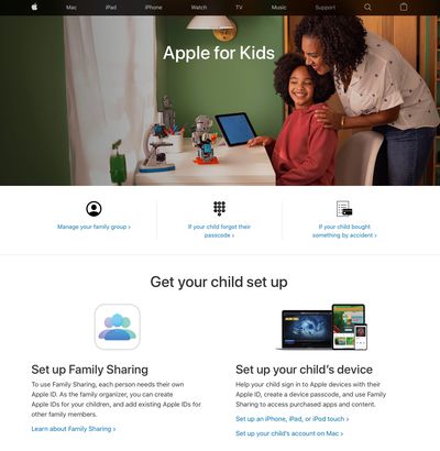 apple for kids support portal