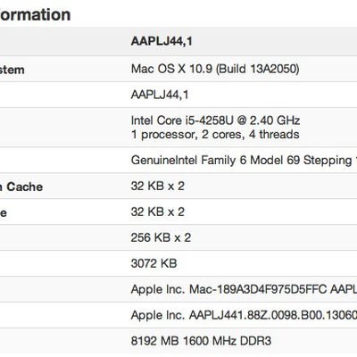 macbook pro 13 2013 geekbench
